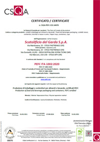 PEFC /18-31-1192 Zertifizierung Scatolificio del Garda