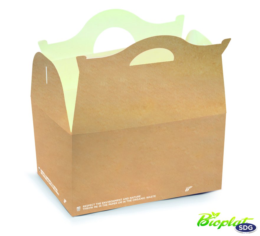 COMPOSTABLE HAPPY MEAL 62265 // Fast food take away Bio fast food take