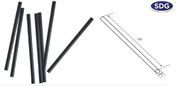 15CM SCHWARZ TRINKHALM 7MM 15070