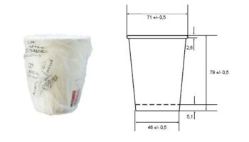 111i-00-S EINZELVERPACKT WEISS KAFEE / GETREANKE BECHER 5,5OZ
