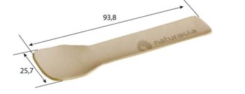 95MM BEIGE PAPIER EIS-LOEFFEL  22041