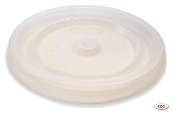 Flat polystyrene lid for 4 OZ cup - 4oz-1