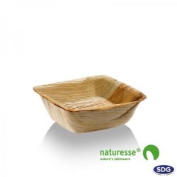 7x7 cm Square palm leaf tray - 3583 (ex 811)