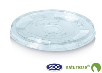 Transparent lid in PLA for cups 1300, 1400 and 1500 - 2826 (ex 1345/COP)
