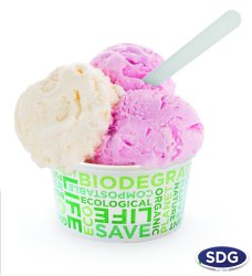 450 Biodegradable paper ice-cream cup - 450-60