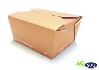 COMPOSTABLE FOOD BOX BIO - 160X90X60H -  COD. 639-65
