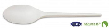 White Smart CPLA BIO spoon - 14163