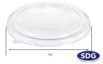 PLA LID FOR SALAD BOWL 17014 - 17592
