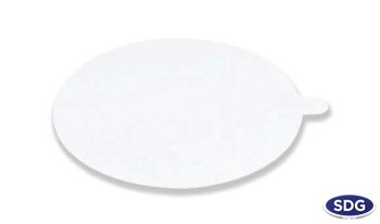 72MM WHITE TAMPER LID WITH TONGUE FOR YOGURT CUP / 165 Y-TL3-00