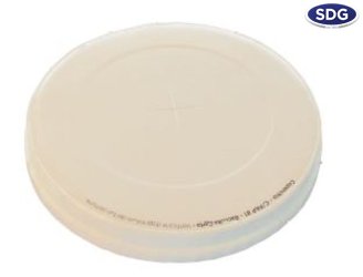WHITE PAPER CROSS CUT LID  1216OZ455070W-2C-00