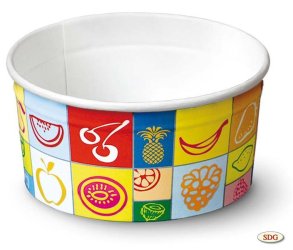 Coupelle à glace en carton 175 ml - 100