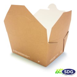 FOOD BOX BIO COMPOSTABLE - 110X90X65H 636-65