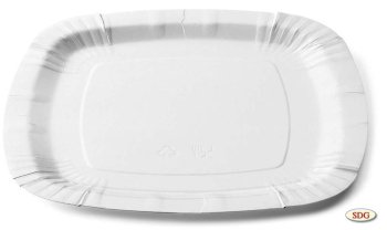 Piatto quadrato in carta 24x24cm - 205