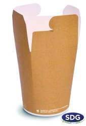 FOOD CUP TAKE AWAY COMPOSTABILE 617-65