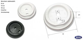 COPERCHIO PLASTICA BECCUCCIO + FORO FOAMAROMA