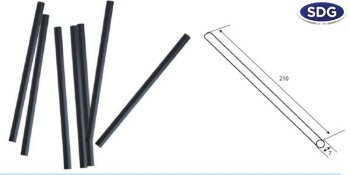 CANNUCCIA SFUSA NERA 7MM 21CM 21070