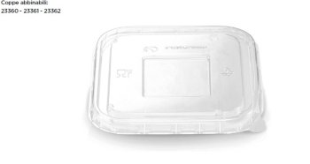 COPERCHIO PLA BIO 23370 TRASPARENTE X COPPE 23360-23361-23362 - 50PZX6