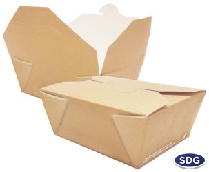 FOOD BOX BIO COMPOSTABILE - 160X90X60H -  COD. 639-65