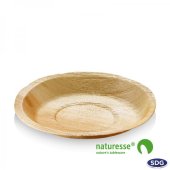 Ø 22 cm Round dish in palm leaf - 5037 (ex 803)