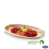 Oval tray in 36x25 cm palm leaf - N136 (ex 816)