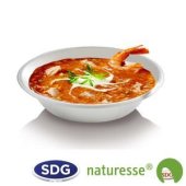 Round soup plate in 680 ml ø 19 cm sugar-cane - 12701