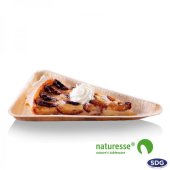 Triangular palm leaf plate 24,5x15x18h - 12173