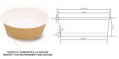 CUP BOWL S100 T.U. AVANA BIOPOL SDG S100-65