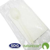 SET MONO - cuillère Dessert + serviette - N861 - N865