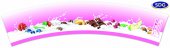 Grafica generica "Latte - Frutta" in rosa